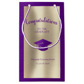 Elegant Afstuderen Klasse van 2022 Gefeliciteerd S Klein Cadeauzakje (Achterkant)