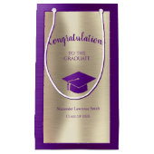 Elegant Afstuderen Klasse van 2022 Gefeliciteerd S Klein Cadeauzakje (Voorkant)