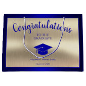 Elegant Afstuderen Klasse van 2024 Gefeliciteerd Groot Cadeauzakje (Voorkant)