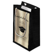 Elegant Afstuderen Klasse van 2024 Gefeliciteerd Klein Cadeauzakje (Voorkant Gekanteld)