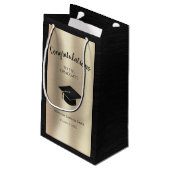 Elegant Afstuderen Klasse van 2024 Gefeliciteerd Klein Cadeauzakje (Achterkant Gekanteld)