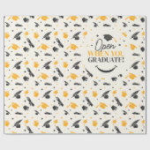 Elegant Afstuderen Klasse van 2024 Keepsake Afstud Cadeaupapier (Vlak)