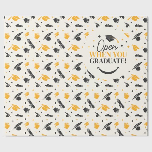 Elegant Afstuderen Klasse van 2024 Keepsake Afstud Cadeaupapier (Vlak)