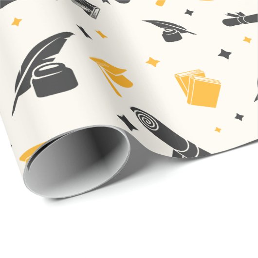 Elegant Afstuderen Klasse van 2024 Keepsake Afstud Cadeaupapier (Rol Hoek)