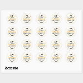 Elegant Afstuderen Klasse van 2024 Keepsake Afstud Ronde Sticker (Vel)