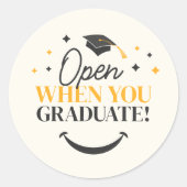 Elegant Afstuderen Klasse van 2024 Keepsake Afstud Ronde Sticker (Voorkant)