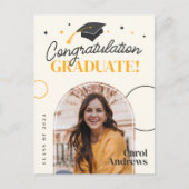 Elegant Afstuderen Klasse van 2024 Keepsake Afstud Uitnodiging Briefkaart (Voorkant)