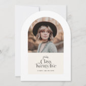 Elegant Afstuderen Klasse van 2025 Kaart (Voorkant)