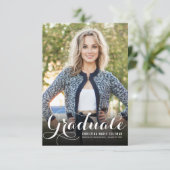 Elegant Afstuderen Modern Manuscript 2 het Afstude Aankondiging (Staand voorkant)