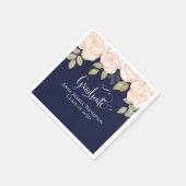 Elegant Afstuderen Modern minimalistische Floral N Servet (Hoek)
