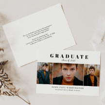 Elegant Afstuderen Modern Simple 3 Photo Afstudere