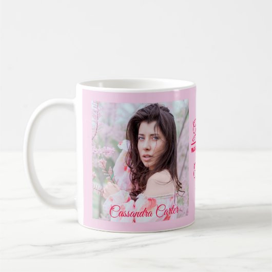 Elegant Afstuderen Mok Aangepaste foto (Links)