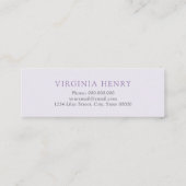 Elegant Afstuderen naam Kaart Mini Visitekaartje (Achterkant)