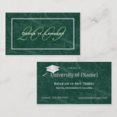 Elegant Afstuderen Name Cards - Class of 2009 Contactkaartje (Voorkant / Achterkant)