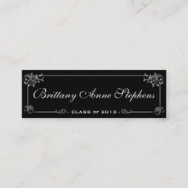 Elegant Afstuderen Name Kaart Insert Contactkaartje