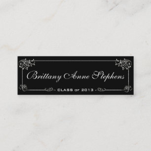 Elegant Afstuderen Name Kaart Insert Contactkaartje