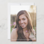 Elegant afstuderen Open house Kaart (Achterkant)