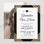 Elegant afstuderen Open house Kaart (Voorkant / Achterkant)