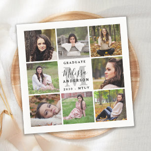 Elegant Afstuderen Persoonlijk 8 Foto collage Servet
