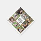 Elegant Afstuderen Persoonlijk 8 Foto collage Servet (Hoek)