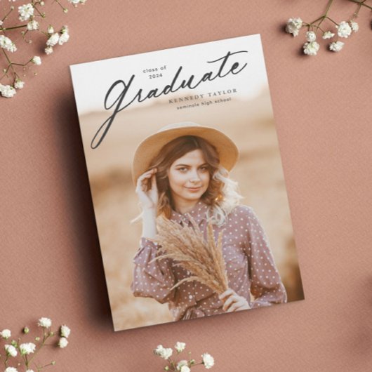 Elegant Afstuderen Photo Afstuderen Kaart