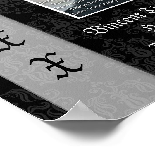 Elegant Afstuderen Photo Collage Wall Art Poster (Hoek)