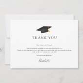 Elegant Afstuderen Photo Script Afstuderen 2025 Bedankkaart (Achterkant)