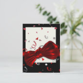 Elegant afstuderen prof formele partij kaart (Staand voorkant)