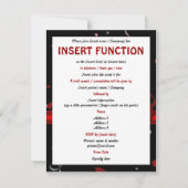 Elegant afstuderen prof formele partij kaart (Achterkant)