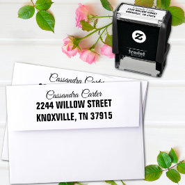 Elegant Afstuderen retouradres Zelfinktende Stempel