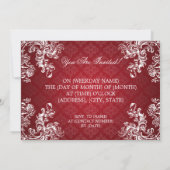 Elegant Afstuderen  Royal Scroll Red Kaart (Achterkant)