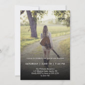 Elegant Afstuderen Script 2-zijdig Afstudeerder fo Kaart (Achterkant)