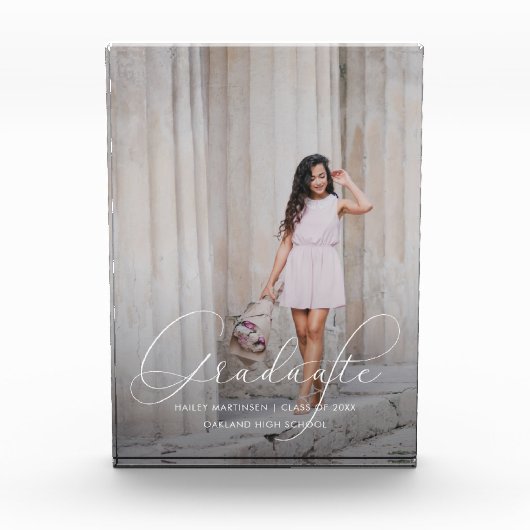 Elegant Afstuderen script met foto (Voorkant)