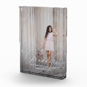 Elegant Afstuderen script met foto (Rechts)