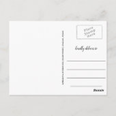 Elegant Afstuderen Sla de datumfoto op Briefkaart (Achterkant)