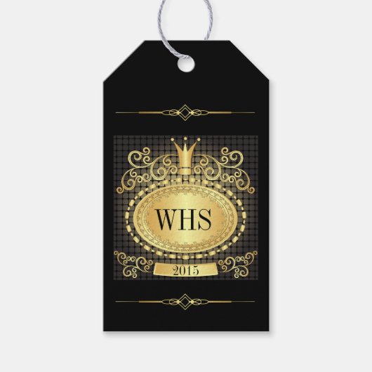 Elegant Afstuderen / Speciale Gelegenheid Gift Lab Cadeaulabel (Voorkant)