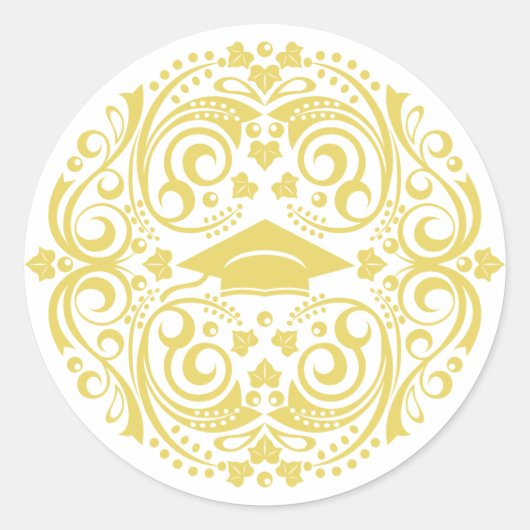 Elegant Afstuderen Sticker (Voorkant)