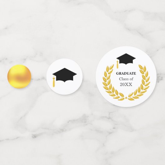 Elegant Afstuderen Table Confetti (Voorkanten)