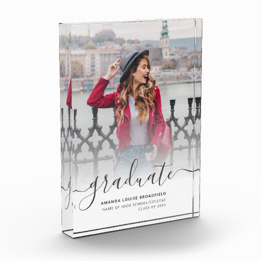 Elegant Afstuderen uit 2025 Fotoblokken (Links)