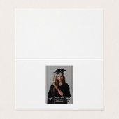 Elegant Afstuderen Uitnodiging - "de deed het! (Buitenkant ongevouwen)