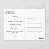 Elegant afstuderen uitnodiging voor afstuderen van (Achterkant)