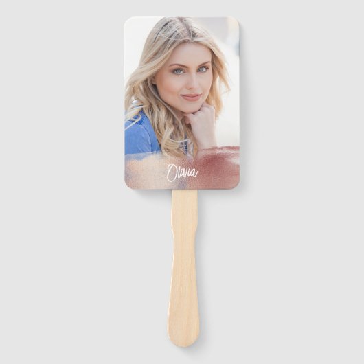 Elegant Afstuderen voor uw eigen fotomonogram Handwaaier (Voorkant)