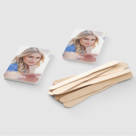 Elegant Afstuderen voor uw eigen fotomonogram Handwaaier (Niet-gemonteerd)