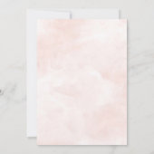 Elegant Afstuderen Waterverf Floral Script roze Kaart (Achterkant)