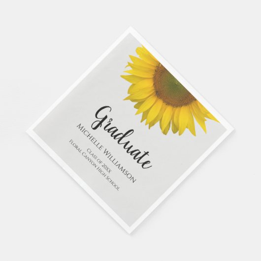 Elegant Afstuderen Yellow Sunflower Afstuderen Gre Servet (Hoek)