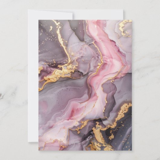 Elegant Agate 50ste verjaardagsfeestje Kaart (Achterkant)