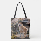 Elegant Akita schouder Tas (Achterkant)