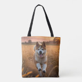 Elegant Akita schouder Tas (Achterkant)