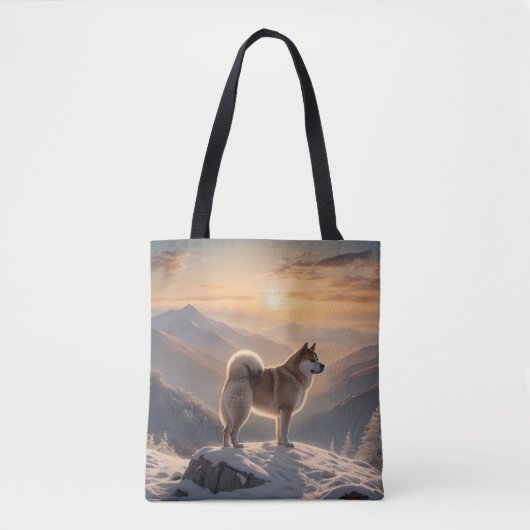 Elegant Akita Shoulder Tote Bag (Voorkant)