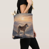 Elegant Akita Shoulder Tote Bag (Dichtbij)